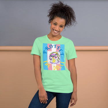 KW Gallery Wearable Art Tee 🏳️🌈 “Protect the Dolls” Pride Edition Tee C - Winter Sunshine Marketplace